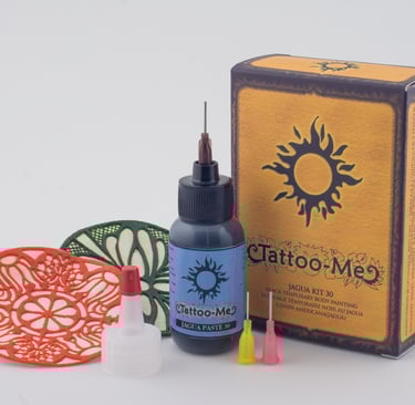 Tattoo-Me Jagua Kit 30 opened and showing its content