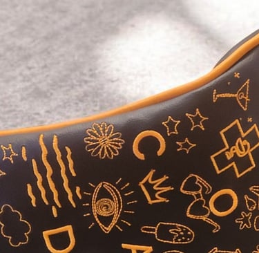 couvre-bois de golf brodé avec un logo d'entreprise