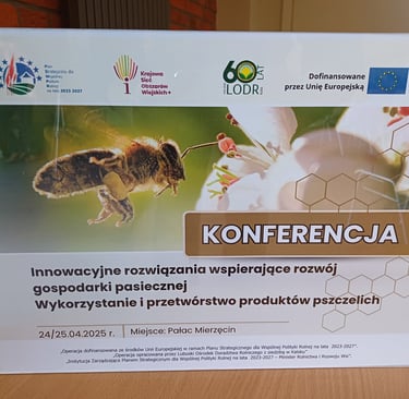 Pasieka Miodex podczas konferencji w Palacu w Mierzecinie