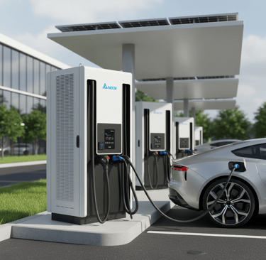 Ultra Fast EV charging station in Pearl Qatar