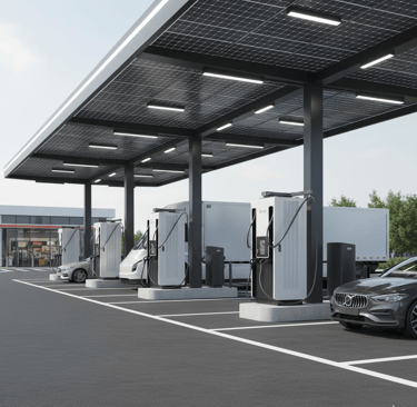 Ultrafast EV charging station in Doha, Qatar
