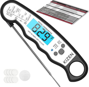 KIZEN Digital Meat Thermometer: Precision Cooking Made Easy