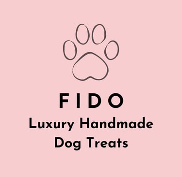 A logo showing a paw print for the handmade dog treats