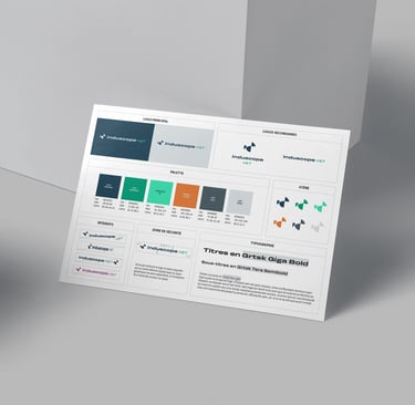 Identité visuelle Induscope VET, brand board