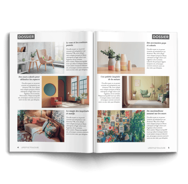 Création magazine Lifestyle, dossier déco 2