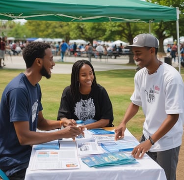 A green signboard features handwritten text that reads 'Sometimes it's alright not to be alright.' Below is information about a helpline, Samaritans, with a contact number and website. The background includes a dark, industrial-looking building with multiple floors and a metal fence.