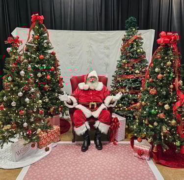 The Santa Cowboy at Spring Chreek Elementary College Station TX
