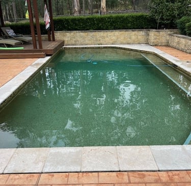 new sand filter with chlorinator and pool pump and motor installation