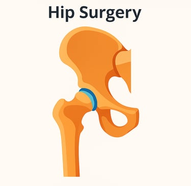 Hip joint surgical repair physiotherapy ccomera