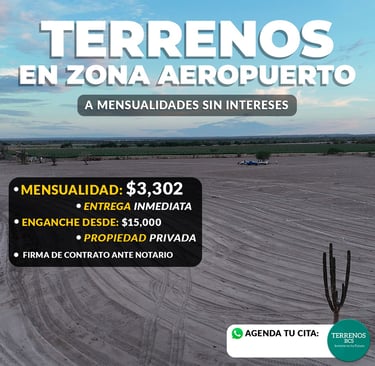 venta de lotes, terrenos en la paz, cerca del aeropuerto, inversion, a meses