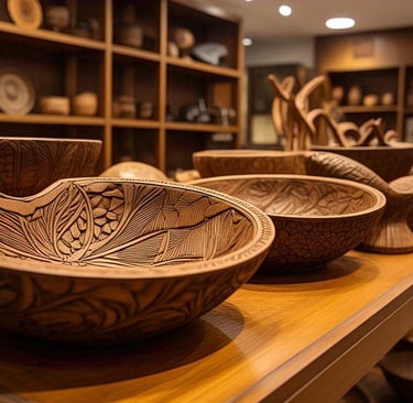 fruit bowls, bowl wooden wood carving bowls from Brand ARTASHI India