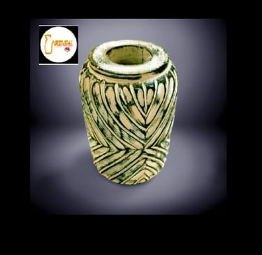 Flower vases - antique wood