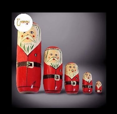 Santa Claus toys, Santa Claus for Christmas, decorations at Christmas