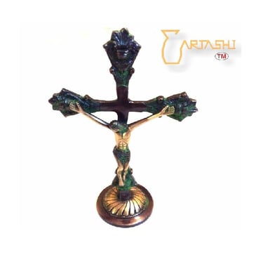 Jesus Christ statuette brass
