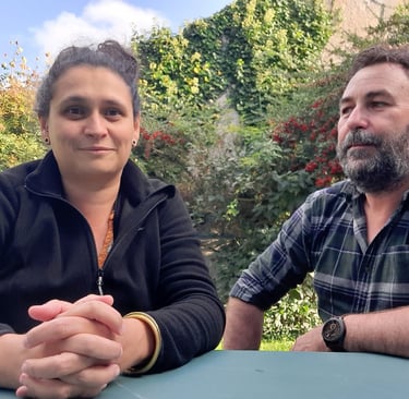 Cyrielle Huteau et Benoit Beillet co-fondateur de l'association les Etoiles Veillantes