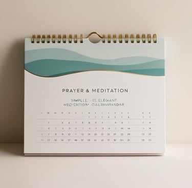 image d'une calendrier biblique pour la prière