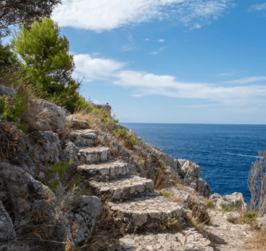 Steps on Walking Trail (Santiero Dei Fortini)