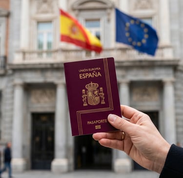 Pasaporte español obtenido mediante el trámite de nacionalidad por residencia con IurisClic