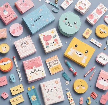 Close-up of hands crafting with learning essentials from kidkart.