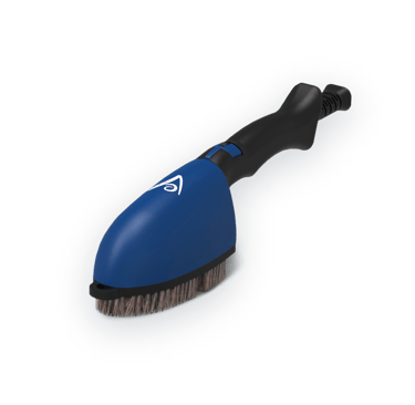 Profesjonalna szczotka parowa EV z naturalnym włosiem, służąca do dezynfekcji i błyskawicznego wygładzania tekstyliów.