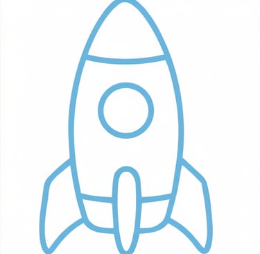 Ikona rakiety oznaczająca brak sufitu finansowego i rozwój w strukturach sprzedażowych B2B
