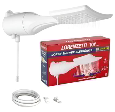 Chuveiro Lorenzetti Loren Shower Ultra Eletrônico Branco 7500W
