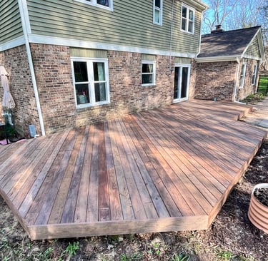 wood deck built in pinckney MI