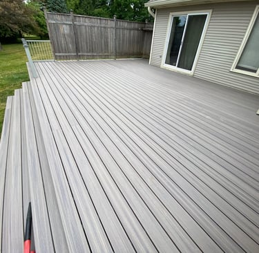 Composite deck built in Williamston MI
