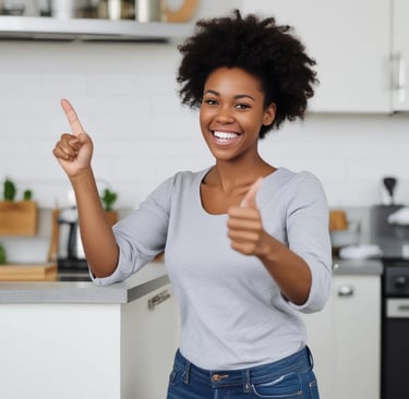 Happy customer shaking hands with a Gold Tech Appliance Repair technician.