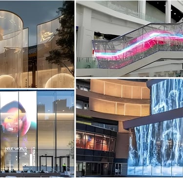 Are flexible transparent led film heavy to install?