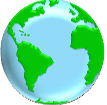 Globe image designed by Debbie Dunn using PowerPoint & Paint