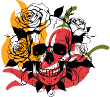 a skull - indicative of seriously hot sauces and spices