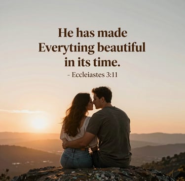 A soft-focus close-up of an open Bible resting on a blush pink silk cloth, with a delicate gold cross pendant beside it.