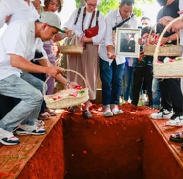 San Diego Hills Memorial Park prosesi tabur bunga