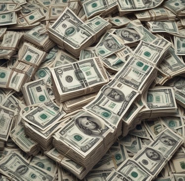 Wall covered in stickers with a framed portrait.