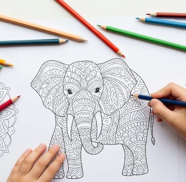 Livro de Colorir Infantil para Crianças em PDF para Imprimir | Atividades terapêuticas para Crianças