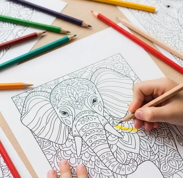 Livro de Colorir Infantil para Crianças em PDF para Imprimir | Atividades terapêuticas para Crianças