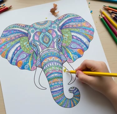 Livro de Colorir Infantil para Crianças em PDF para Imprimir | Atividades terapêuticas para Crianças