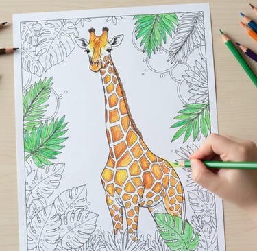 Livro de Colorir Infantil para Crianças em PDF para Imprimir | Atividades terapêuticas para Crianças