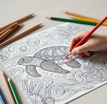 Livro de Colorir Infantil para Crianças em PDF para Imprimir | Atividades terapêuticas para Crianças