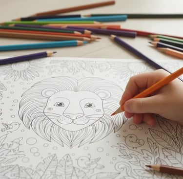 Livro de Colorir Infantil para Crianças em PDF para Imprimir | Atividades terapêuticas para Crianças