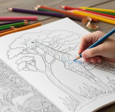 Livro de Colorir Infantil para Crianças em PDF para Imprimir | Atividades terapêuticas para Crianças