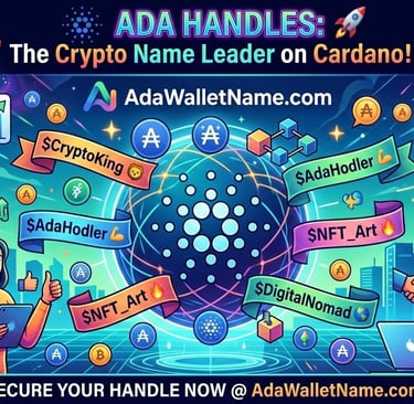 The Crypto Name Leader in the Cardano Blockchain