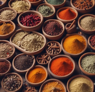 An assortment of Indian sweets in decorative boxes.