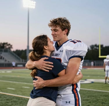 A vibrant Fiercenest insulated tumbler catching the sunlight beside a game day program