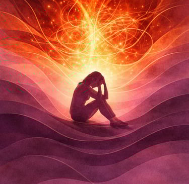 Burn-out après 45 ans chez une femme en période de périménopause.