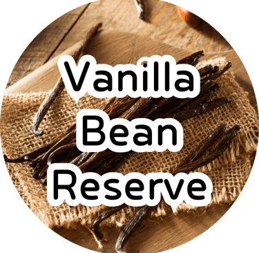A bundle of rich, dark cured vanilla beans resting on a rustic burlap cloth over a warm wooden surface.