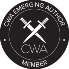 This is the logo of the crime writers association as a seal of approval