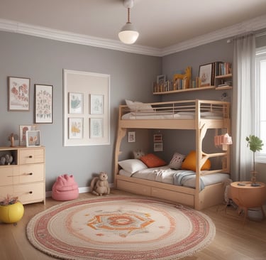 A cozy bedroom featuring clean lines, neutral tones, and subtle textures for a peaceful retreat.