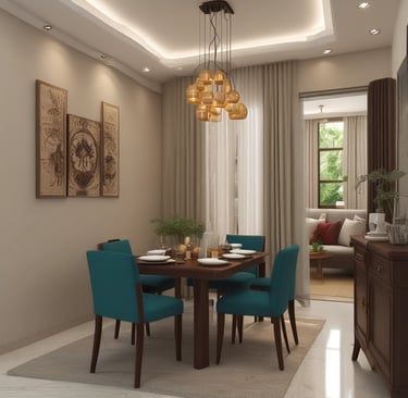 A bright workspace with minimalist decor and natural elements creating an inspiring environment.